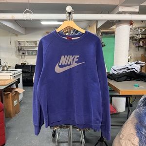 Nike Big Logo Sweater in Blue
